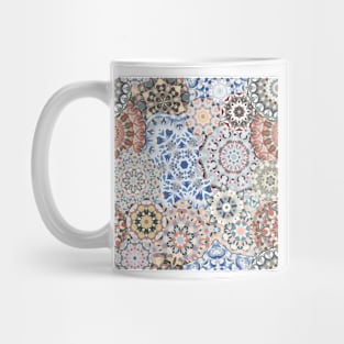 Seamless pattern with floral mandala Mug